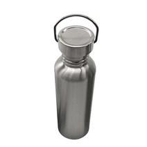 휴대용 스테인레스 스틸 물병 1000ml 대나무 뚜껑 스포츠 플라스크 여행 사이클링 하이킹 캠핑 병 BPA 무료, [03] 1000ml, [01] stainless lid bottle