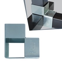 사각파이프조인트 아연 각파이프 각관 연결 25 30 40 50 75 100 조인트 앵글 화스너 평철 꺾쇠 철물결합 브라켓, 01_L형