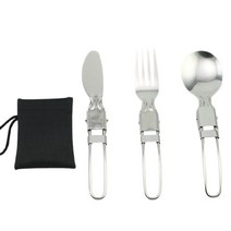 캠핑반합 캠핑 코펠 냄비 그릇 스텐 세트 후라이팬 군용 반합 식기 접는 피크닉 칼붙이 관광 주방 야외 하이킹 트레킹 기구 뜨거운 판매 야외 도구, 3개