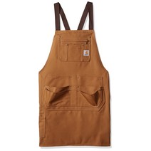 Carhartt 칼하트 남성 요리 목공 공예 미술 바리스타 작업용 앞치마, 브라운, 1개