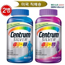 센트룸 실버포맨275정+실버우먼 275정set [미국의사추천1위 / 50세이상고급 종합비타민 ], SILVER MAN275+SILVER WOMEN 275