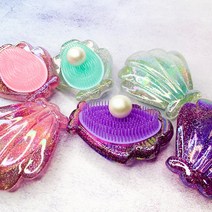 [맙소사잡화점] 반짝반짝 진주 조개 브러쉬, 블루