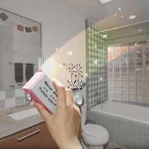화장실 샤워부스 창문 유리 닦이 유리창닦는법 거울얼룩 청소 물때 제거 욕실 거울 다이소, 거울닥이미러크리너
