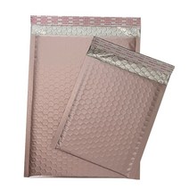 [고퀄리티메탈안전봉투]공장직영 에어캡 안전봉투 주문제작 뽁뽁이안전봉투, 15x22+4(60개), 로즈골드