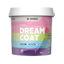 제비스코 친환경 항균페인트 드림코트 0.9L, 에그쉘광크리미아이보리, 1개