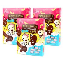 발렌타인데이 만드는초코렛 동물농장초코릿만들기 3입 1개, 동물농장초코릿만들기3입