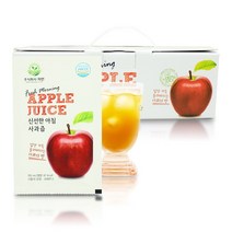 자안 신선한아침 사과즙, 50포 선물포장, 100ml