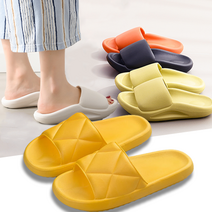 층간소음방지 슬리퍼 쿠션 거실화 푹신한 거실 실내화 실내 슬리퍼, [구름 푹신쿠션 슬리퍼] 블랙(L), [구름 푹신쿠션 슬리퍼] 블랙, 1개