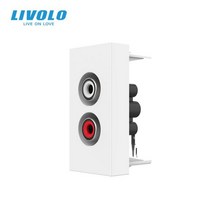 LIVOLO-약전류 소켓 액세서리 컴퓨터 TV 전화 블랭크 모듈 흰색 22.5mm 크기 자유 조합 금속판 없음, Audio|CHINA|Blank Key