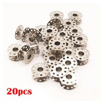 가정용 미니 재봉틀 고품질 금속 보빈 스풀 바느질 공예 도구 스테인레스 스틸 재봉틀 보빈 스풀 형제 J, 02 20PCS, 02 20PCS