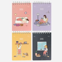 핑크풋 공부습관 스터디플래너 4p세트 100일 공시생용 공무원 임용 소방 경찰 학생, 3000공부습관스터디플래너 4p세트