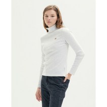 헤지스 [PUPPY]아이보리 퍼피자수 면혼방 목폴라티셔츠 HSTS2DL56IV