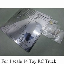 화물차공구함 다용도공구함 모든 금속 도구 상자 배터리 케이스 1/14 타미야 RC 트럭 트레일러 티퍼 Scania, 02 Parts