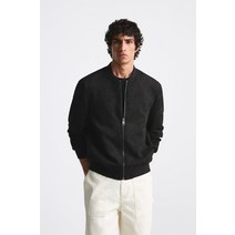 독일 자라 ZARA FAUX SUEDE BOMBER JACKET - Black 103537