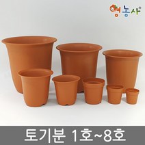 플라스틱 토기화분 플분 인테리어 홈가드닝, 토기분 8호