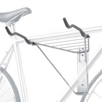 Delta Cycle 파블로 모네 접이식 자전거 벽 마운트 랙 보관함 차고 실내용 투 바이크 실버