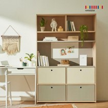 한샘 샘 폴리 수납바스켓 와이드 3P 세트 수납박스 / 샘책장 호환, 01.샘폴리바스켓(와이드)크림 3개