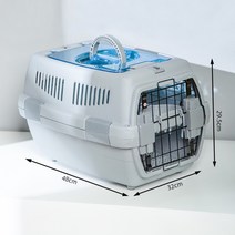 고양이 강아지 켄넬 캠핑캐리 더블도어 이동장 우주선 케이지 항공박스, A타입세트1