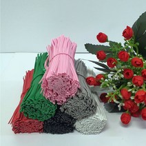 칼라타이 전선끈(철심0.45날개)20cm 250EA (6칼라)절단 무료배송/전선정리/포장전선끈/지주대고정/원예철사, 핑크