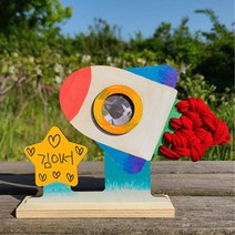 초등 양말목공예 손뜨개 환경보호 우주선액자 만들기 5인 스스로 지능발달 돌봄 창의