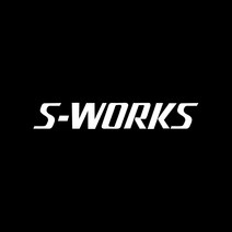 에스웍스 자전거스티커 S-WORKS 로고 컷팅 대형 스티커, 유광흰색, 40x6.7cm