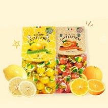[1+1 증정] 이탈리아 포지타노레몬사탕 레몬맛/오렌지맛 임산부간식 입덧캔디 레몬사탕 입냄새제거 수제사탕 입덧사탕 수제캔디 임산부간식 다이어트사탕 금연사탕 다이어트캔디 유기농사탕, 200g, 레몬+레몬, 2개
