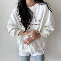 주니어 셀프 아방핏 라운드 맨투맨 초등학생 중학생 고등학생