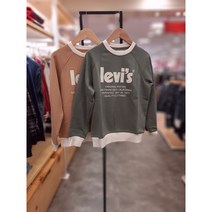 리바이스키즈 22FW신상 팔꿈치 패치가 귀여운 기모 풀오버~@@ 스페이스배트윙풀오버 V224SW325 기모 동수원