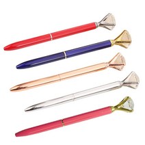 5개묶음 검정펜 다이아몬드 볼펜 보석 큐빅 판촉 행사 선물 답례품 펜, 쿠팡여기 블루, 쿠팡여기 본상품선택