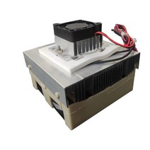 DIY 반도체 냉각기 12V 전자 냉동 시트 작은 공간 냉장고 냉수 장비 냉각 키트, 전체 기계 + 전도성 냉각 팬