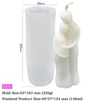 몰드 초 캔들 실리콘 캔들 몰드 달콤한 연인 모양 수지 에폭시 초콜릿 케이크 수제 DIY 공예 몰드 XK4, 2