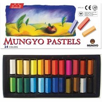 문교 사각 파스텔 24색 색연필파스텔 파스텔 전문가용파스텔 소, 단품