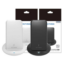 액티몬 갤럭시S8 S9 S10 S20 S21+ 노트8 9 10 20 21 울트라 아이폰 X Xs Xr 10 11 프로 맥스 12 미니 프로 맥스 고속 무선충전기 패드 거치대 스탠드, 화이트