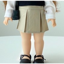디즈니베이비돌 옷 핀턱미니스커트, 그레이