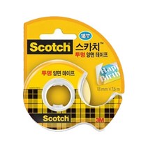 [3M] 스카치 투명 양면테이프 디스펜서 237D (19mm x 7.6M)