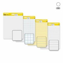 1300K 3M 포스트 잇 이젤패드 561 화이트 라인, 단품