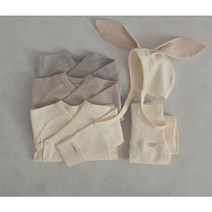 바니배냇세트 봄 신생아선물 배냇슈트 50일아기 실내복 peekaboo