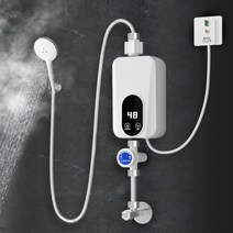 순간 온수기 급속 전기 온수 샤워기 욕실 가정용 목욕, 3500W+누수방지플러그-연장코드