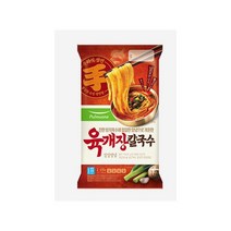 풀무원 육개장칼국수 415g (2인분) 얼큰한국물 쫄깃함 진한국물 존맛탱 한끼대용, 23개