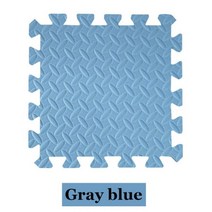 두꺼운 퍼즐 매트 놀이 2.5 cm 어린이 연결식 운동 타일 러그 바닥 완구 카펫 소프트 등산 패드 EVA, Gray blue_1 pcs 30cm by 2.5cm