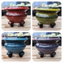 원형 컬러 4종 다육이 화분, 1번-원형컬러 4종세트