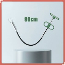 하수구 샤프트 MOZHOU 유연한 하수관 언블로커 뱀 스프링 파이프 준설 도구 주방 싱크대 욕실 하수도 청소, 3.09m