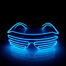 빛나는 다채로운 LED 안경 글로우 파티 의상 장식 라이트 업 빛나는 바 KTV 할로윈, 36 EL Glasses 22