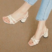 세련된 디자인 크로스스트랩 여성 슬링백샌들 5컬러