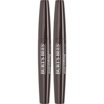 버츠비 천연 영양 마스카라 블랙 Burts Bees Natural Nourishing Mascara 0.4oz 2팩, 개, 기본