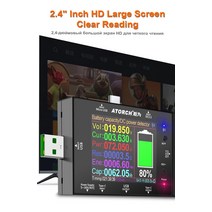 절연 저항 측정기UD24 DC5.5 USB 테스터 C 타입 2.4 인치 디지털 전압계 전류계 파워 뱅크 검출기 볼트, 한개옵션0