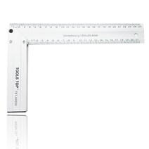 툴스탑 알루미늄 직각자 250mm TST-AS250 목공 정밀 스퀘어 기역자 산업용 눈금