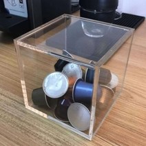 캡슐보관함 캡슐커피보관부착 투명 아크릴 커피캡슐 보관함 10X10CM