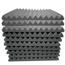 흡음판 흡음 보드 차음재 흡음재 삼각형 어쿠스틱 폼 패널 스튜디오 방음 패딩 코튼 팩, Dark gray