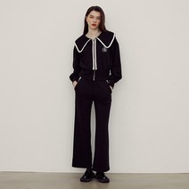 에고이스트 (EN3OPT03) [Blue Label] 배색포인트 레터링 자수 팬츠